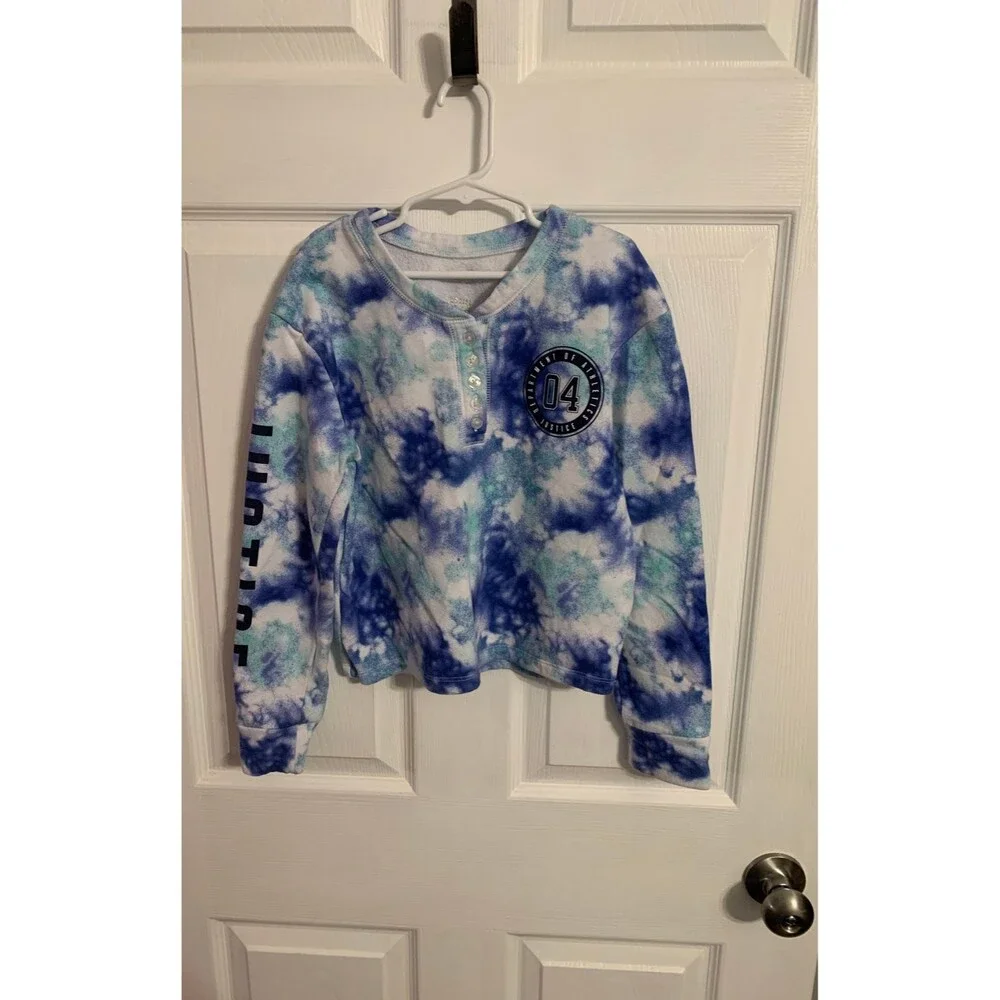 Justice Tie Dye Sweatshirt. Size 8
